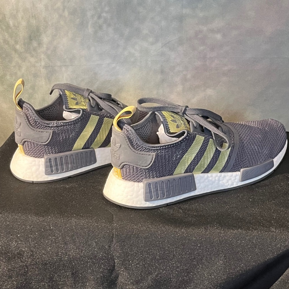 Adidas NMD R1 B37651 Shoes Gray‎ Gold Boost Running Sneaker Women's Size 9.5 - Picture 3 of 10